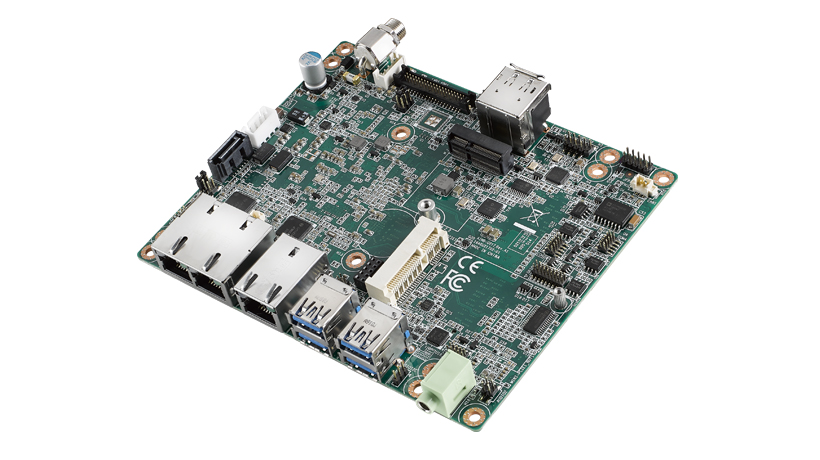 Intel<sup>®</sup> Atom™ E3950/E3940 QC
1.6 GHz UTX Industrial Motherboard HDMI/DP/eDP/3GbE/eMMC/CANBus/TPM